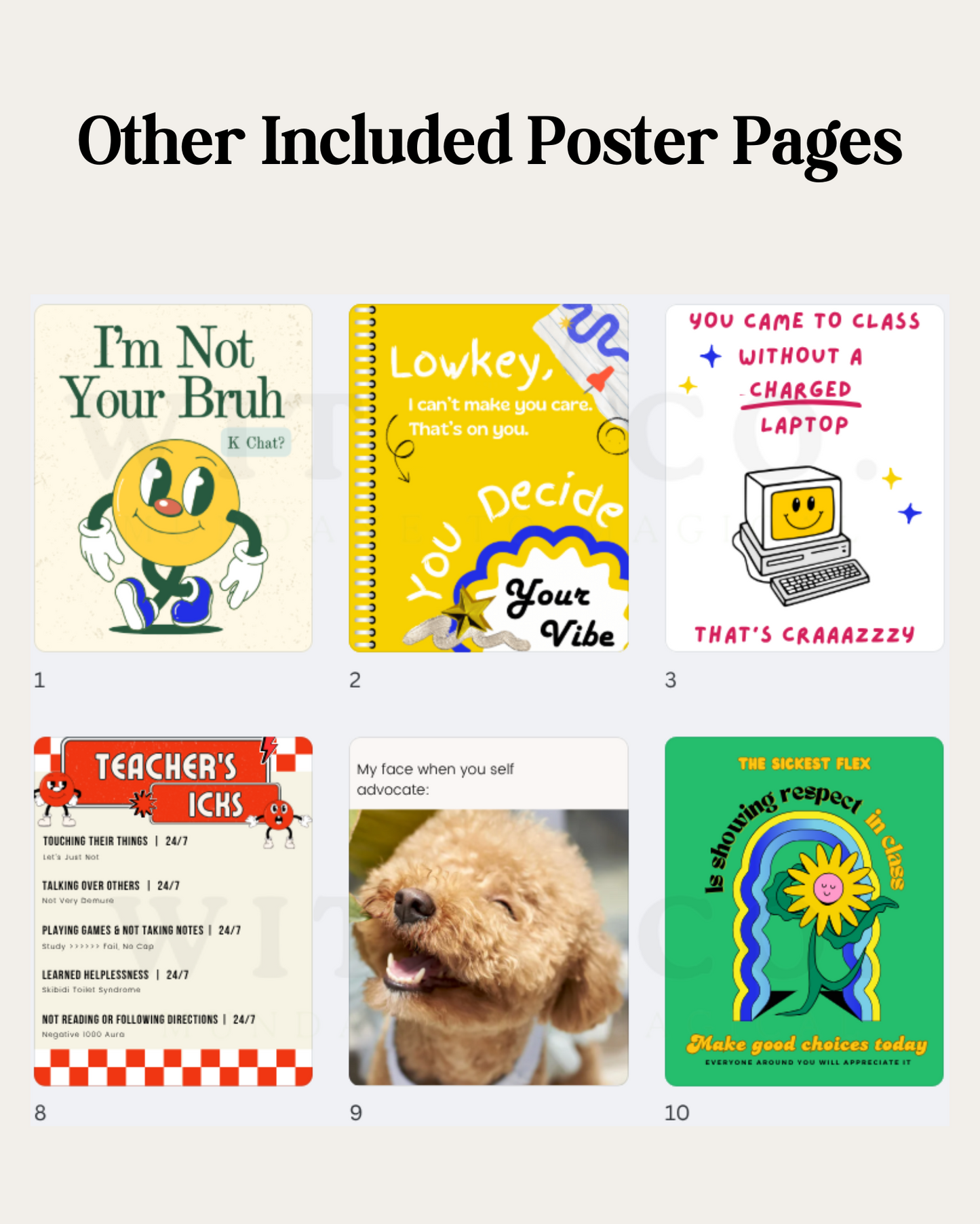 Gen Z Classroom Posters